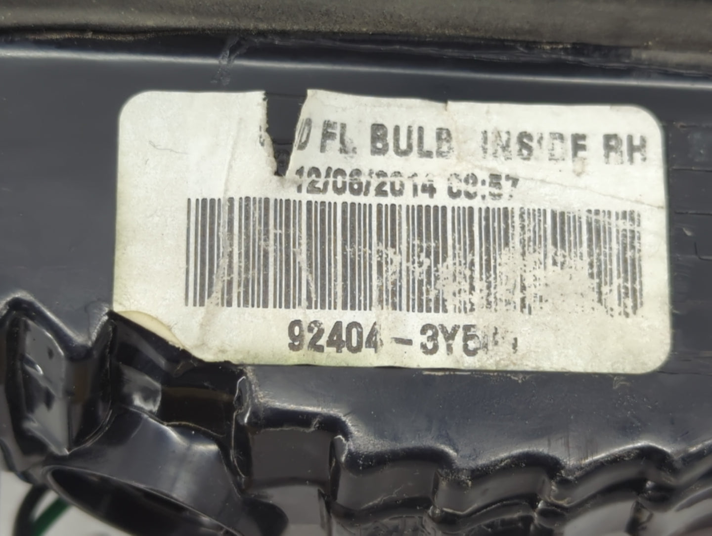 2014-2016 Hyundai Elantra Tail Light Assembly Passenger Right OEM P/N:92404-3Y500 Fits Fits 2014 2015 2016 OEM Used Auto Par