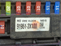 2014-2016 Hyundai Elantra Fusebox Fuse Box Panel Relay Module P/N:91951-3X100 Fits Fits 2014 2015 2016 OEM Used Auto Parts -