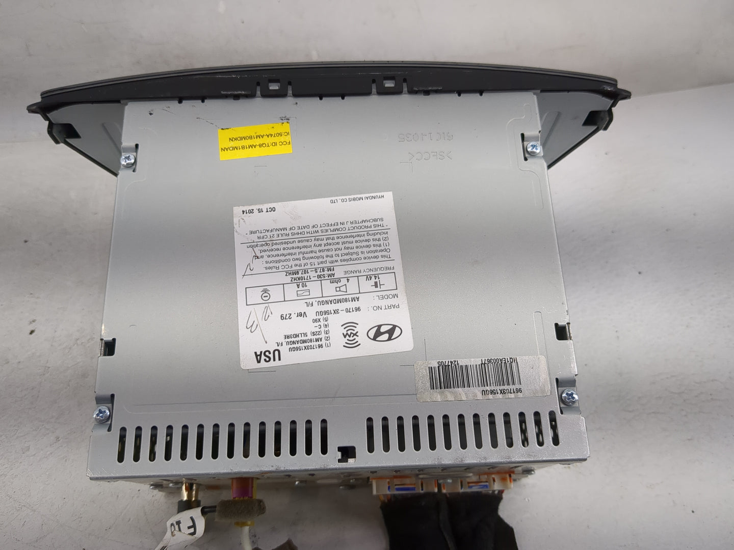 2014-2016 Hyundai Elantra Radio AM FM Cd Player Receiver Replacement P/N:96170-3X156GU Fits Fits 2014 2015 2016 OEM Used Aut