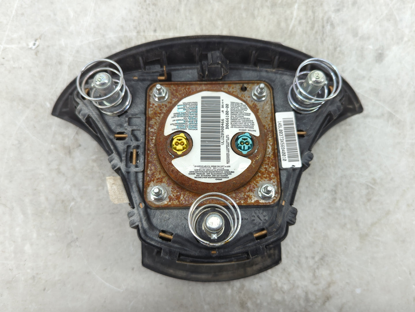2011-2016 Hyundai Elantra Air Bag Driver Left Steering Wheel Mounted P/N:B0666100-00 145L00373X56940010 Fits OEM Used Auto P