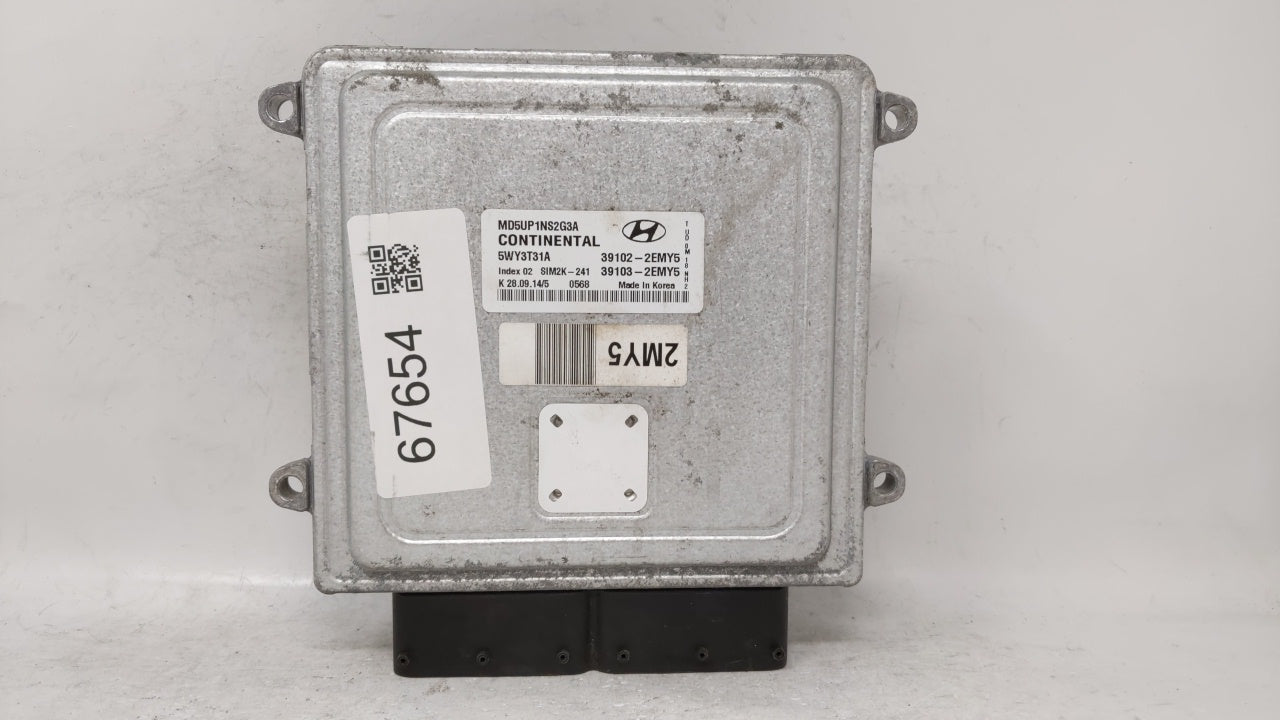2015 Hyundai Elantra PCM Engine Control Computer ECU ECM PCU OEM P/N:39102-2EMY5 39103-2EMY5 Fits OEM Used Auto Parts - Oemu