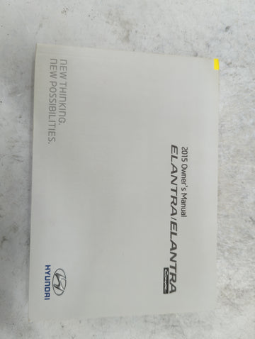 2015 Hyundai Elantra Owners Manual Book Guide P/N:F3XO-EU40E OEM Used Auto Parts - Oemusedautoparts1.com