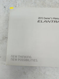 2015 Hyundai Elantra Owners Manual Book Guide P/N:F3XO-EU40E OEM Used Auto Parts - Oemusedautoparts1.com