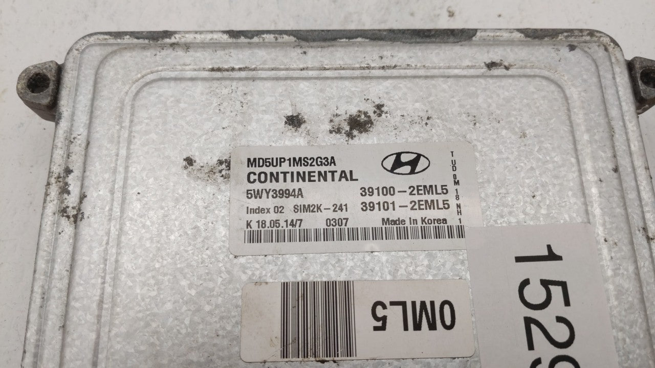 2014-2016 Hyundai Elantra PCM Engine Control Computer ECU ECM PCU OEM P/N:39133-2EGE0 39102-2EML6 Fits Fits 2014 2015 2016 O