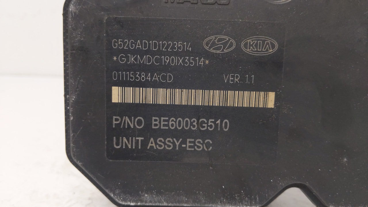 2014-2016 Hyundai Elantra ABS Pump Control Module Replacement P/N:58920-3X630 BE6003G510 Fits Fits 2014 2015 2016 OEM Used A