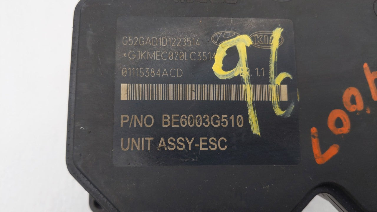 2014-2016 Hyundai Elantra ABS Pump Control Module Replacement P/N:58920-3X630 BE6003G510 Fits Fits 2014 2015 2016 OEM Used A