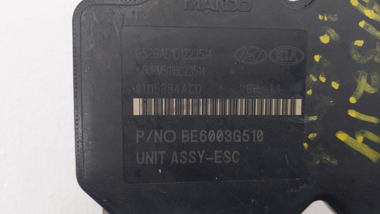 2014-2016 Hyundai Elantra ABS Pump Control Module Replacement P/N:58920-3X630 BE6003G510 Fits Fits 2014 2015 2016 OEM Used A