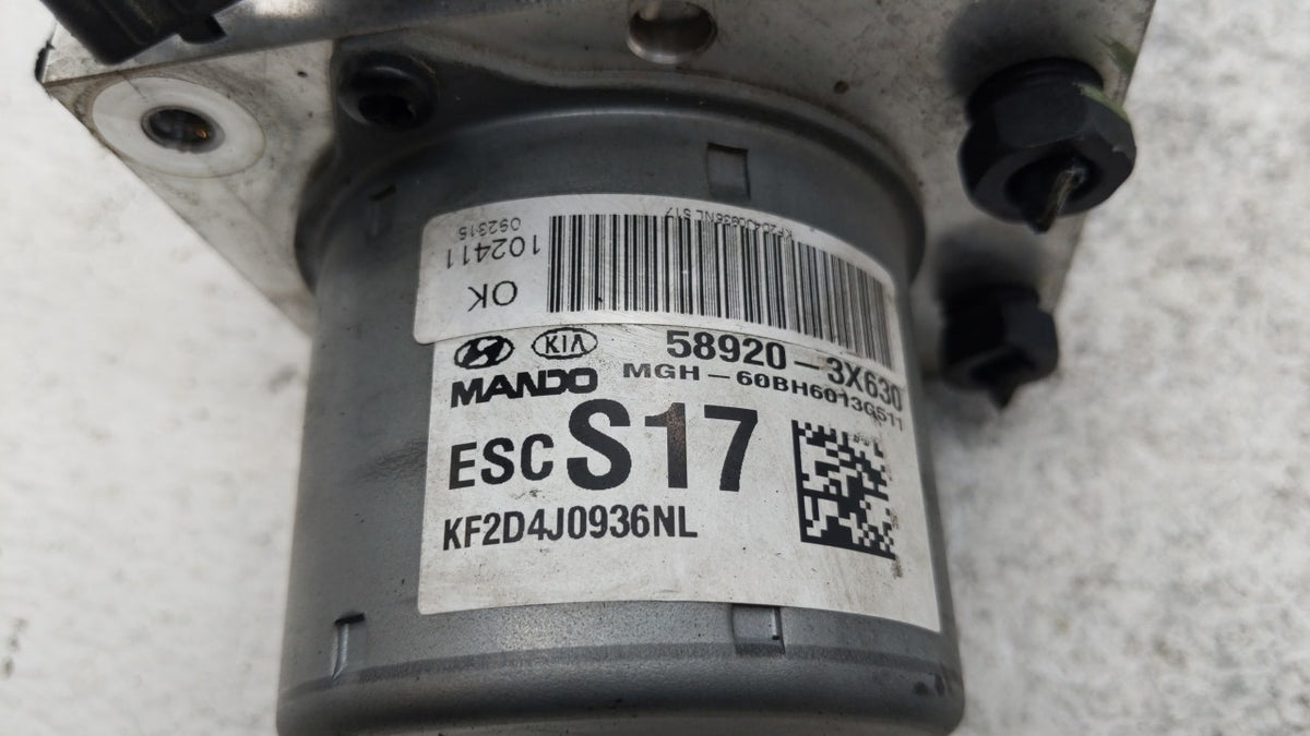 2014-2016 Hyundai Elantra Anti-Lock Brake ABS Pump Module Actuator OEM P/N:58920-3X630 BE6003G510 Fits Fits 2014 2015 2016 O