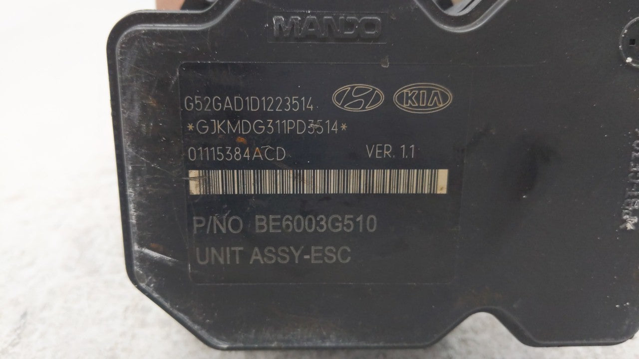 2014-2016 Hyundai Elantra ABS Pump Control Module Replacement P/N:58920-3X630 BE6003G510 Fits Fits 2014 2015 2016 OEM Used A