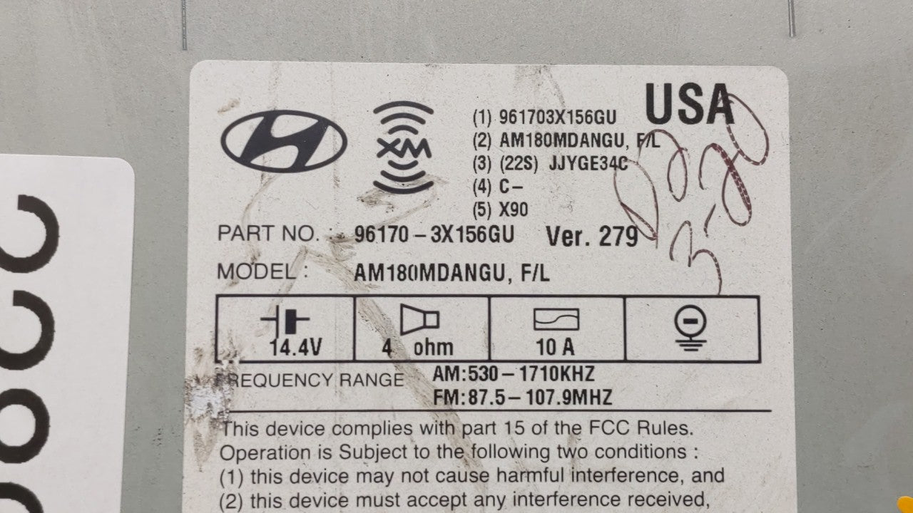 2014-2016 Hyundai Elantra Am Fm Cd Player Radio Receiver - Oemusedautoparts1.com
