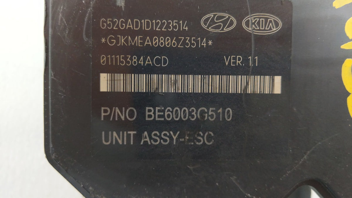 2014-2016 Hyundai Elantra Anti-Lock Brake ABS Pump Module Actuator OEM P/N:58920-3X630 BE6003G510 Fits Fits 2014 2015 2016 O