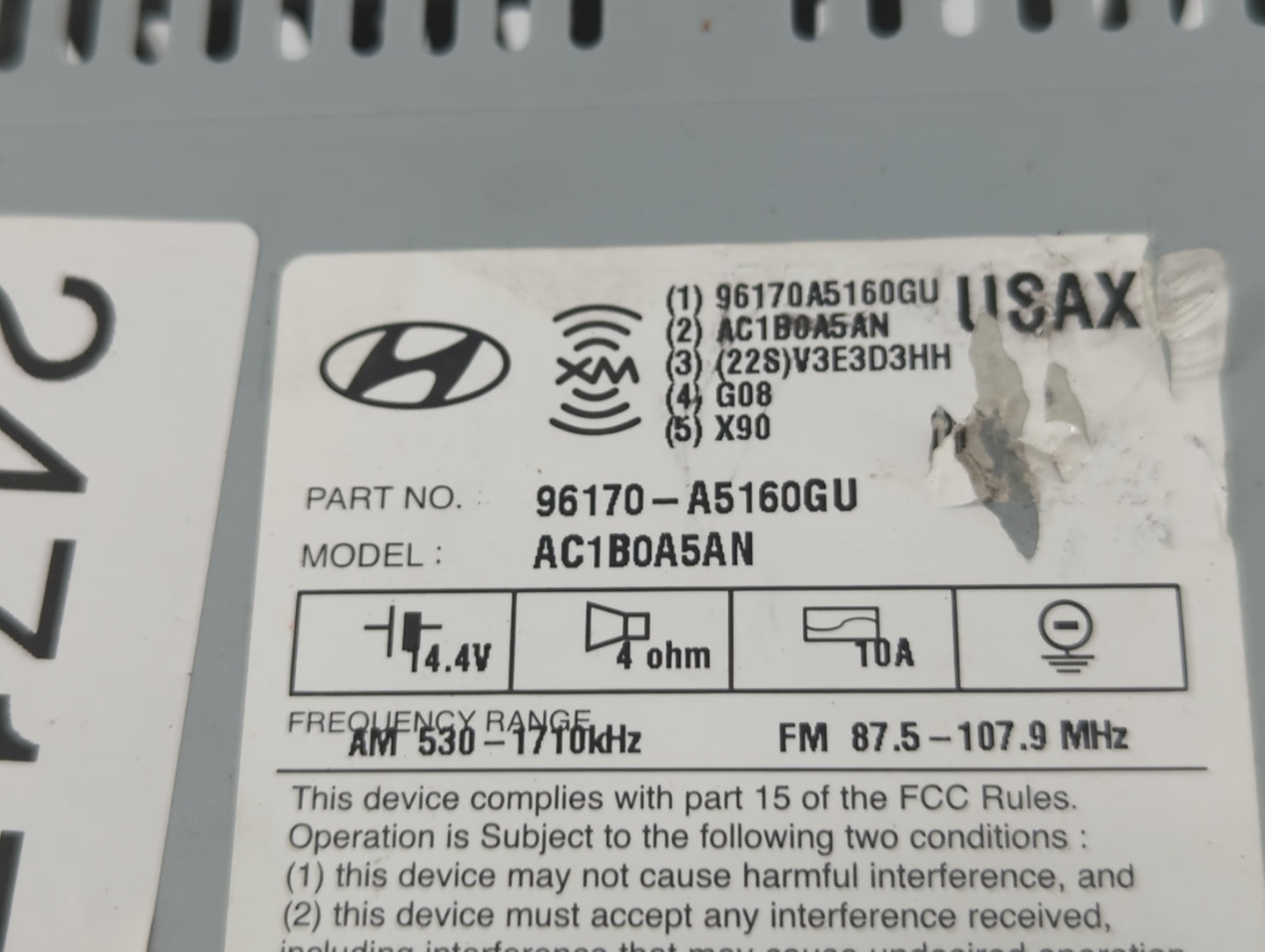 Hyundai Elantra Am Fm Cd Player Radio Receiver - Oemusedautoparts1.com