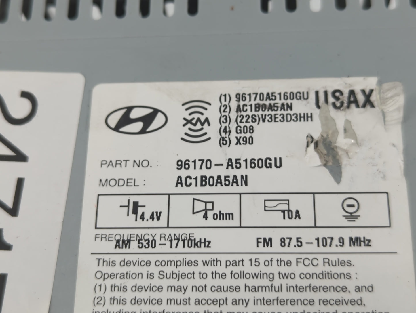 Hyundai Elantra Am Fm Cd Player Radio Receiver - Oemusedautoparts1.com