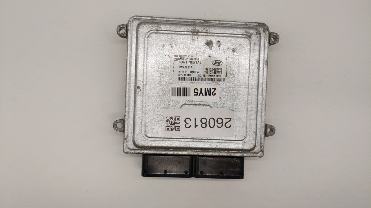 2015 Hyundai Elantra PCM Engine Control Computer ECU ECM PCU OEM P/N:39102-2EMY5 39103-2EMY5 Fits OEM Used Auto Parts - Oemu