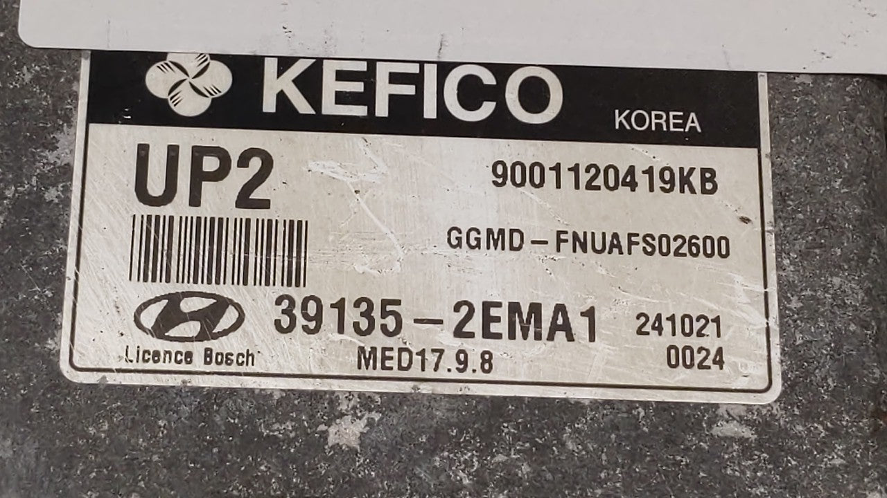 2014-2016 Hyundai Elantra PCM Engine Control Computer ECU ECM PCU OEM P/N:39135-2EMA1 Fits Fits 2014 2015 2016 OEM Used Auto