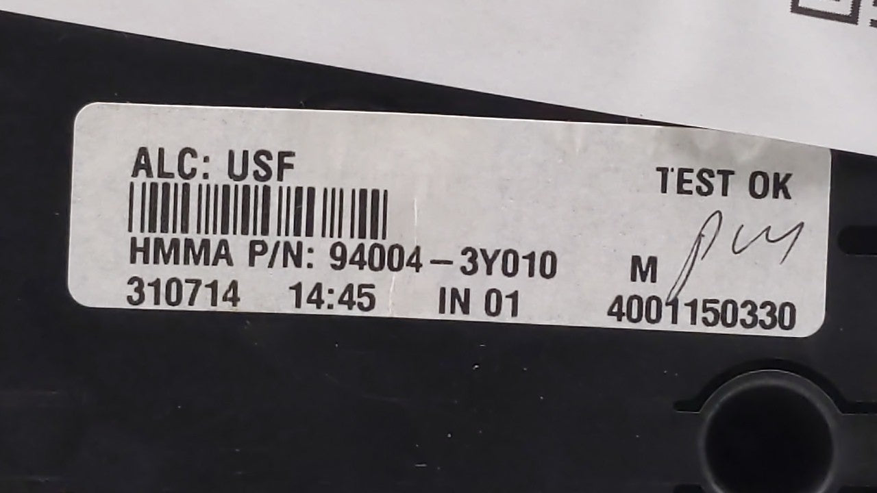 2014-2016 Hyundai Elantra Instrument Cluster Speedometer Gauges P/N:94004-3Y010 Fits Fits 2014 2015 2016 OEM Used Auto Parts