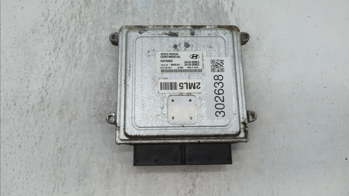 2014-2016 Hyundai Elantra PCM Engine Control Computer ECU ECM PCU OEM P/N:39103-2EML5 39102-2EML5 Fits Fits 2014 2015 2016 O