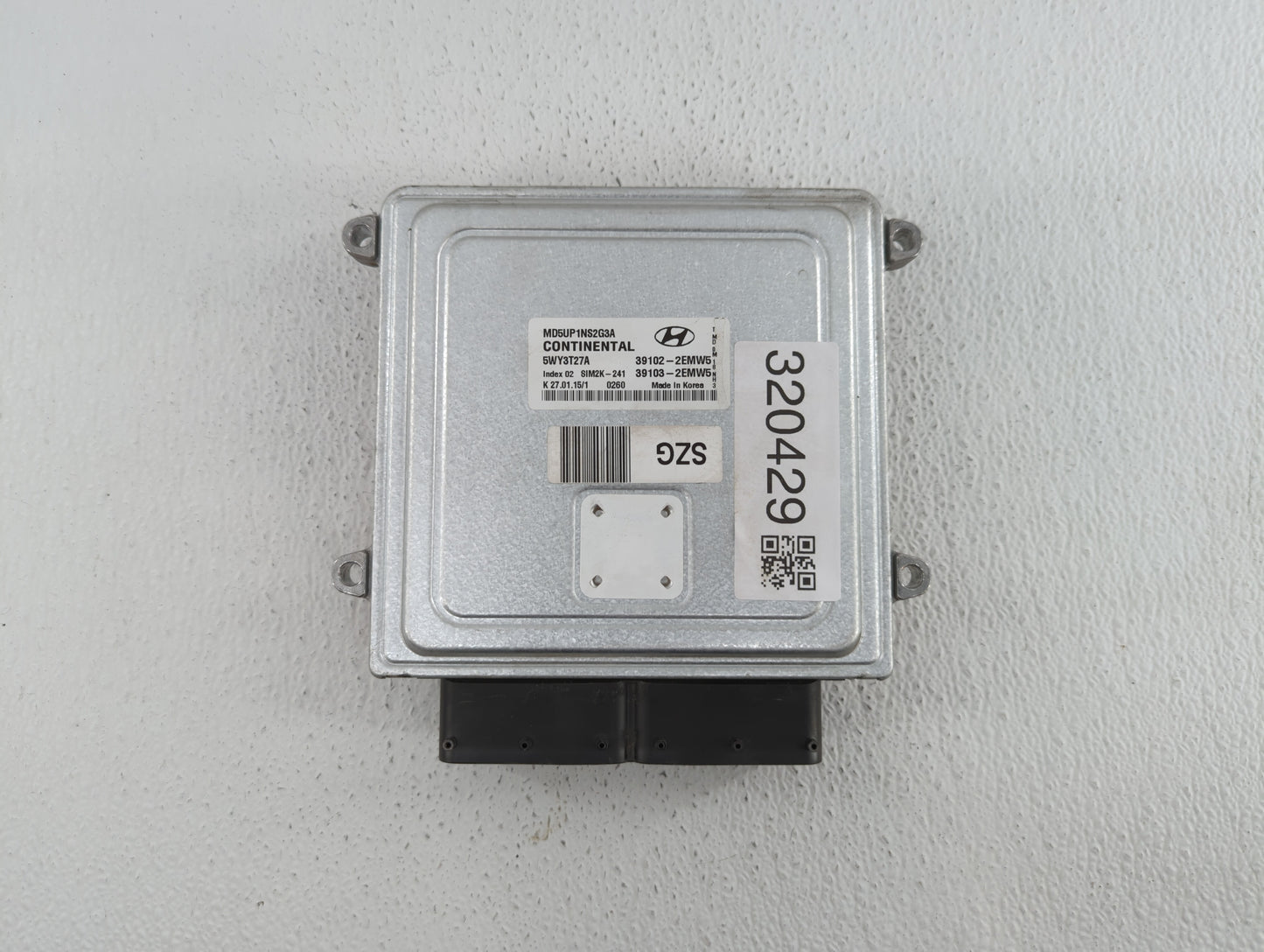 2015 Hyundai Elantra PCM Engine Control Computer ECU ECM PCU OEM P/N:39102-2EMW5 39103-2EMW5 Fits OEM Used Auto Parts - Oemu