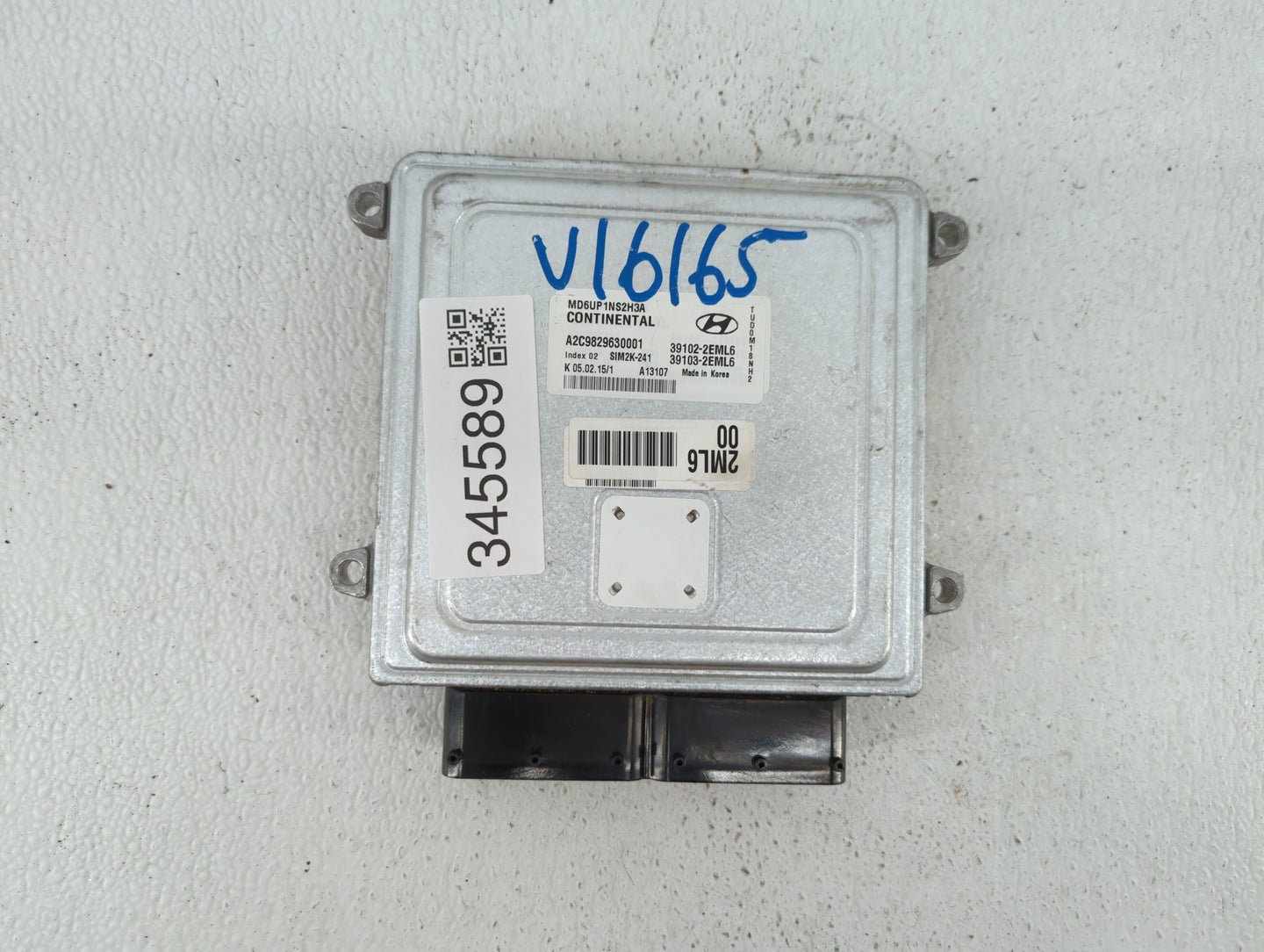 2014-2016 Hyundai Elantra PCM Engine Control Computer ECU ECM PCU OEM P/N:39103-2EML5 39102-2EML5 Fits Fits 2014 2015 2016 O