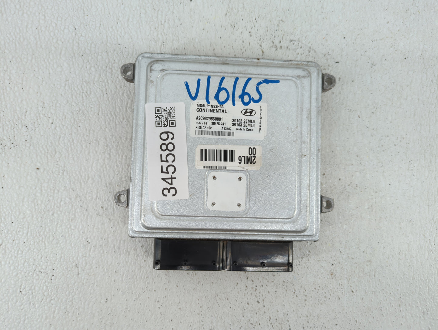 2014-2016 Hyundai Elantra PCM Engine Control Computer ECU ECM PCU OEM P/N:39103-2EML5 39102-2EML5 Fits Fits 2014 2015 2016 O