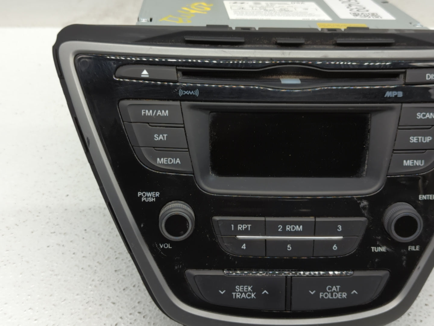 2014-2015 Hyundai Elantra Radio AM FM Cd Player Receiver Replacement P/N:961703X156GU 96180-3X165GU Fits Fits 2014 2015 OEM 