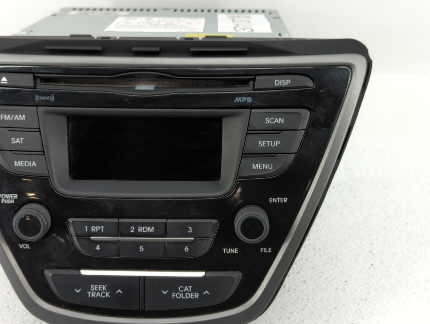 2014-2016 Hyundai Elantra Radio AM FM Cd Player Receiver Replacement P/N:96170-3X156GU Fits Fits 2014 2015 2016 OEM Used Aut