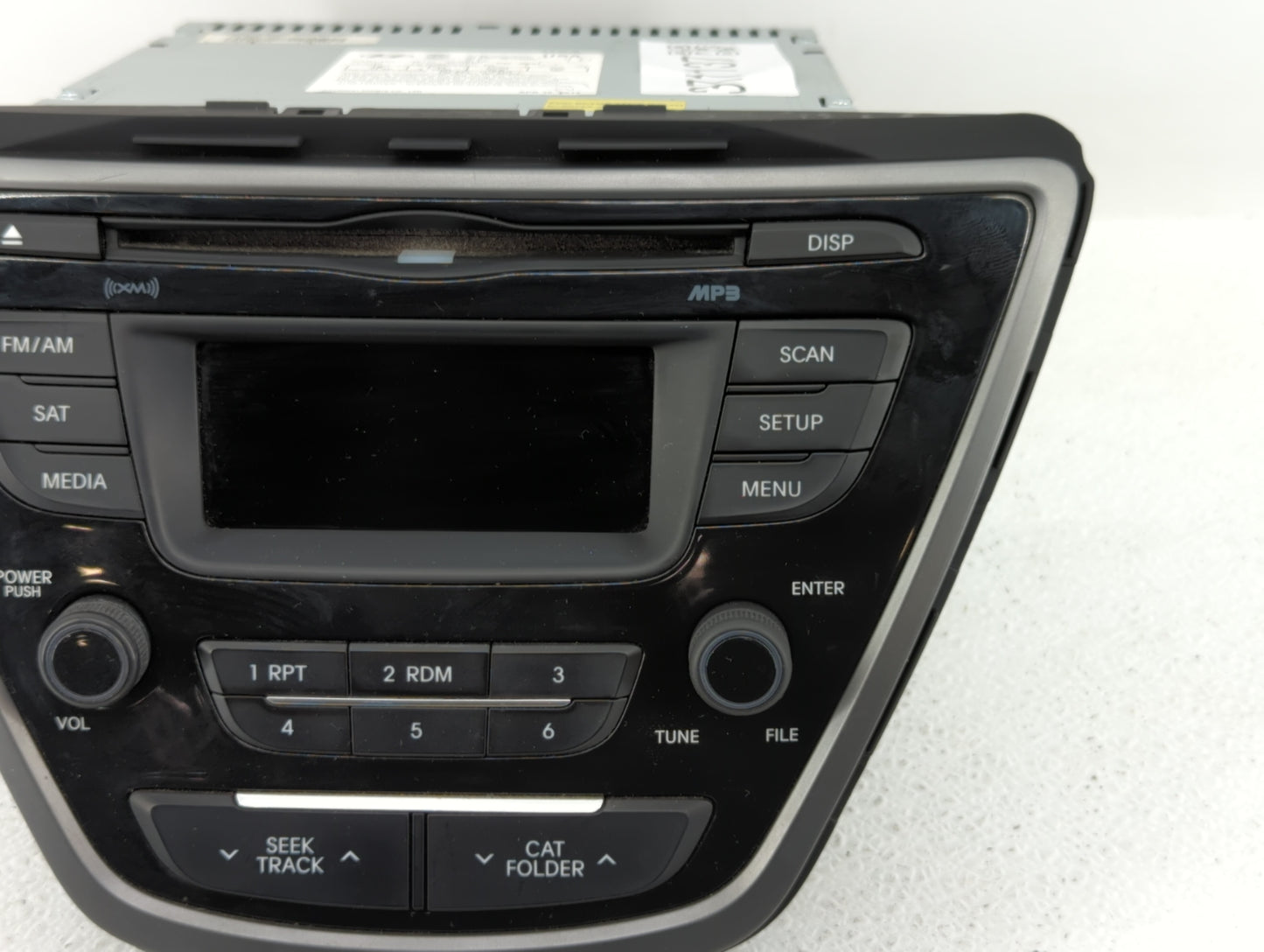 2014-2016 Hyundai Elantra Radio AM FM Cd Player Receiver Replacement P/N:96170-3X156GU Fits Fits 2014 2015 2016 OEM Used Aut