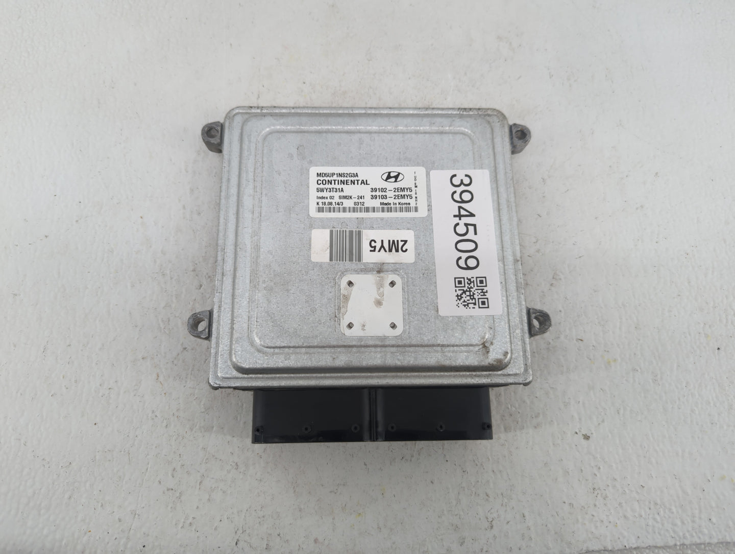 2014-2016 Hyundai Elantra PCM Engine Control Computer ECU ECM PCU OEM P/N:39103-2EMY5 39102-2EMY5 Fits Fits 2014 2015 2016 O