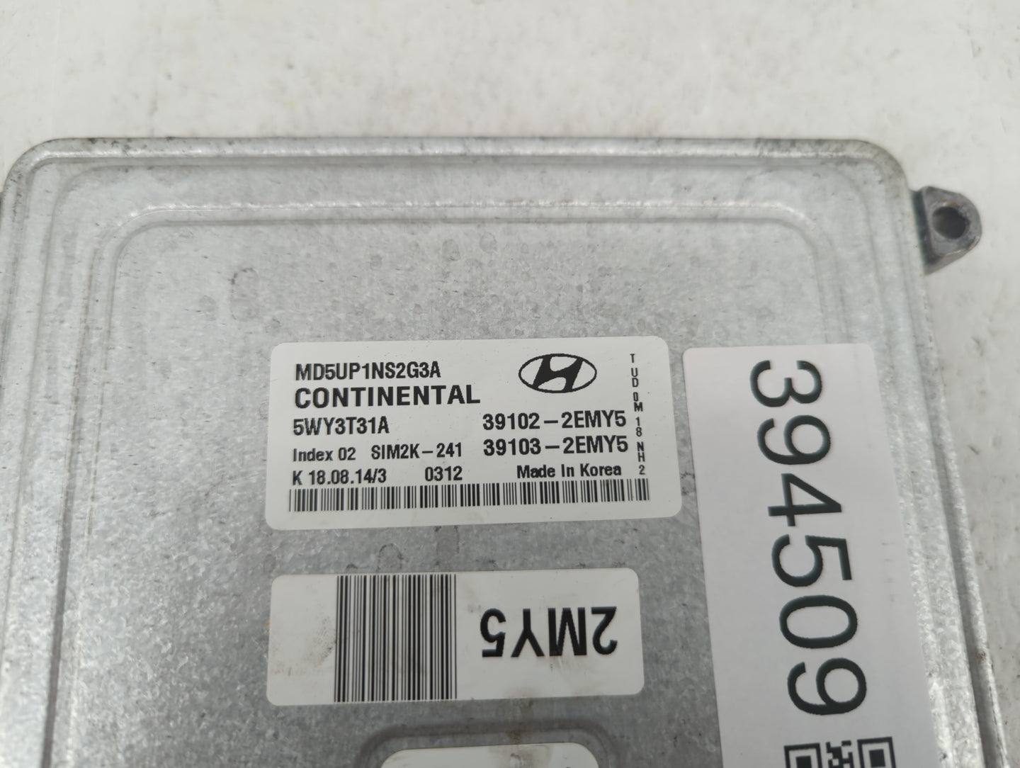 2014-2016 Hyundai Elantra PCM Engine Control Computer ECU ECM PCU OEM P/N:39103-2EMY5 39102-2EMY5 Fits Fits 2014 2015 2016 O