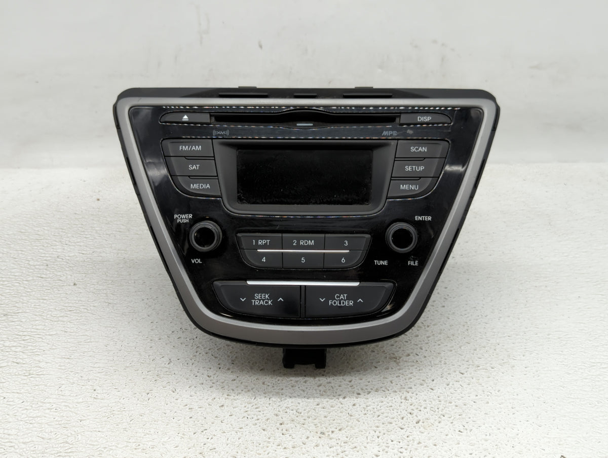 2014-2016 Hyundai Elantra Am Fm Cd Player Radio Receiver 406539 - Oemusedautoparts1.com