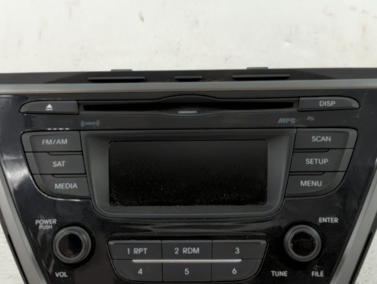 2014-2016 Hyundai Elantra Am Fm Cd Player Radio Receiver 406539 - Oemusedautoparts1.com