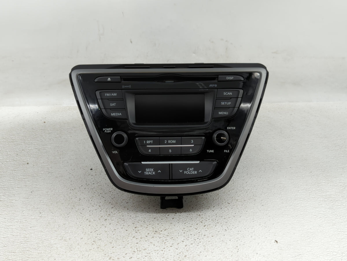 2014-2016 Hyundai Elantra Am Fm Cd Player Radio Receiver 406938 - Oemusedautoparts1.com