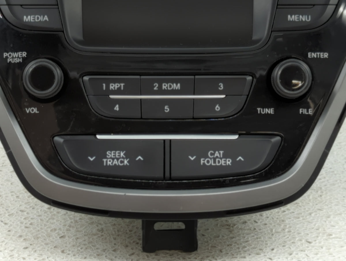 2014-2016 Hyundai Elantra Am Fm Cd Player Radio Receiver 406938 - Oemusedautoparts1.com