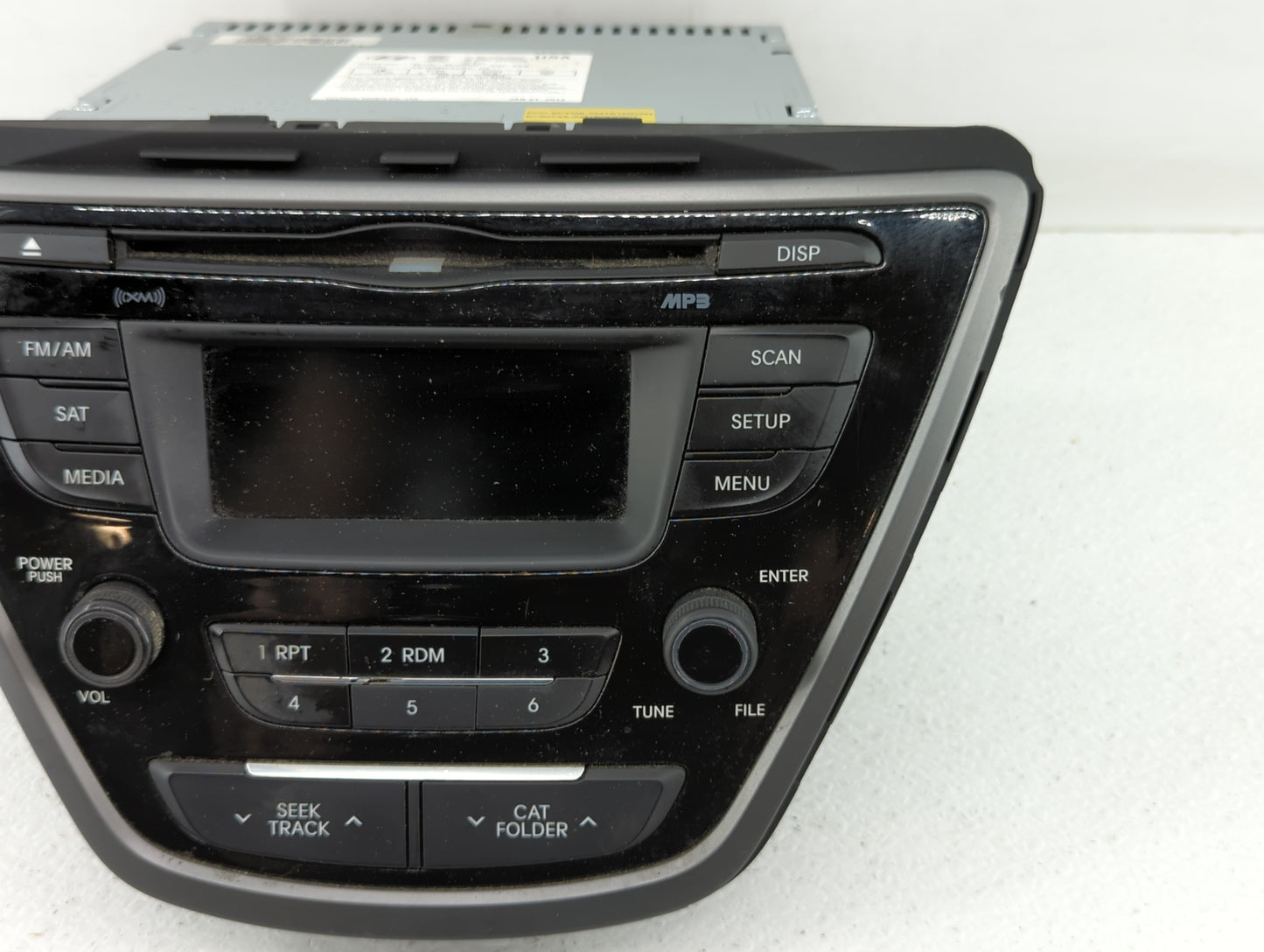2014-2015 Hyundai Elantra Radio AM FM Cd Player Receiver Replacement P/N:961703X156GU 96180-3X165GU Fits Fits 2014 2015 OEM 