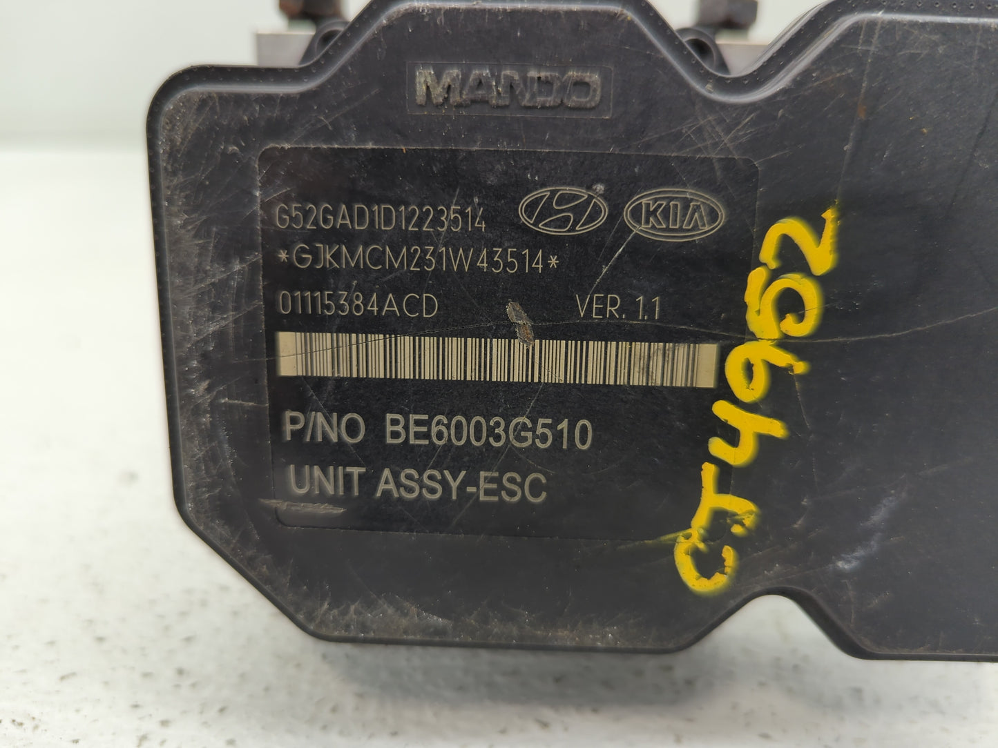 2014-2016 Hyundai Elantra ABS Pump Control Module Replacement P/N:58920-3X630 Fits Fits 2014 2015 2016 OEM Used Auto Parts -