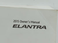 2015 Hyundai Elantra Owners Manual Book Guide OEM Used Auto Parts - Oemusedautoparts1.com
