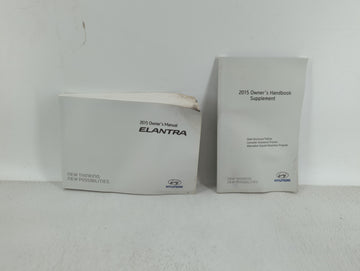 2015 Hyundai Elantra Owners Manual Book Guide OEM Used Auto Parts - Oemusedautoparts1.com