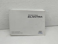 2015 Hyundai Elantra Owners Manual Book Guide OEM Used Auto Parts - Oemusedautoparts1.com