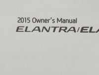 2015 Hyundai Elantra Owners Manual Book Guide OEM Used Auto Parts - Oemusedautoparts1.com