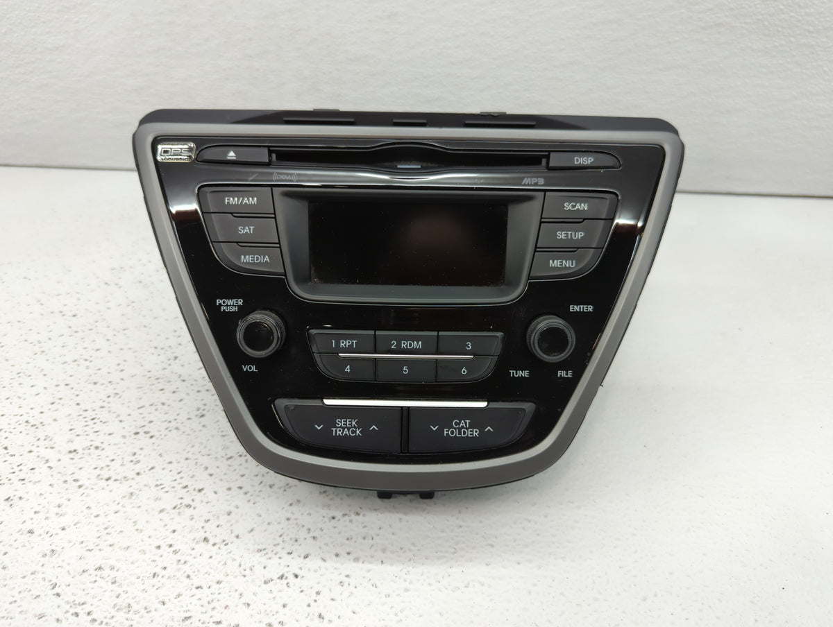 2014-2016 Hyundai Elantra Am Fm Cd Player Radio Receiver 452006 - Oemusedautoparts1.com