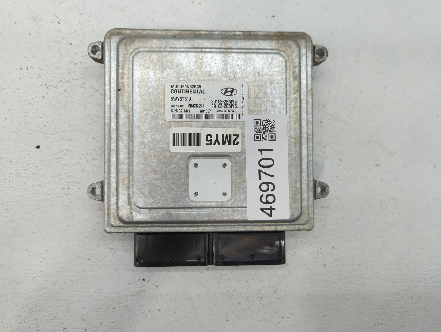 2015 Hyundai Elantra PCM Engine Control Computer ECU ECM PCU OEM P/N:39103-2EMY5 39102-2EMY5 Fits OEM Used Auto Parts - Oemu