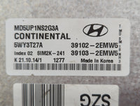 2015 Hyundai Elantra PCM Engine Control Computer ECU ECM PCU OEM P/N:39102-2EMW5 Fits OEM Used Auto Parts - Oemusedautoparts