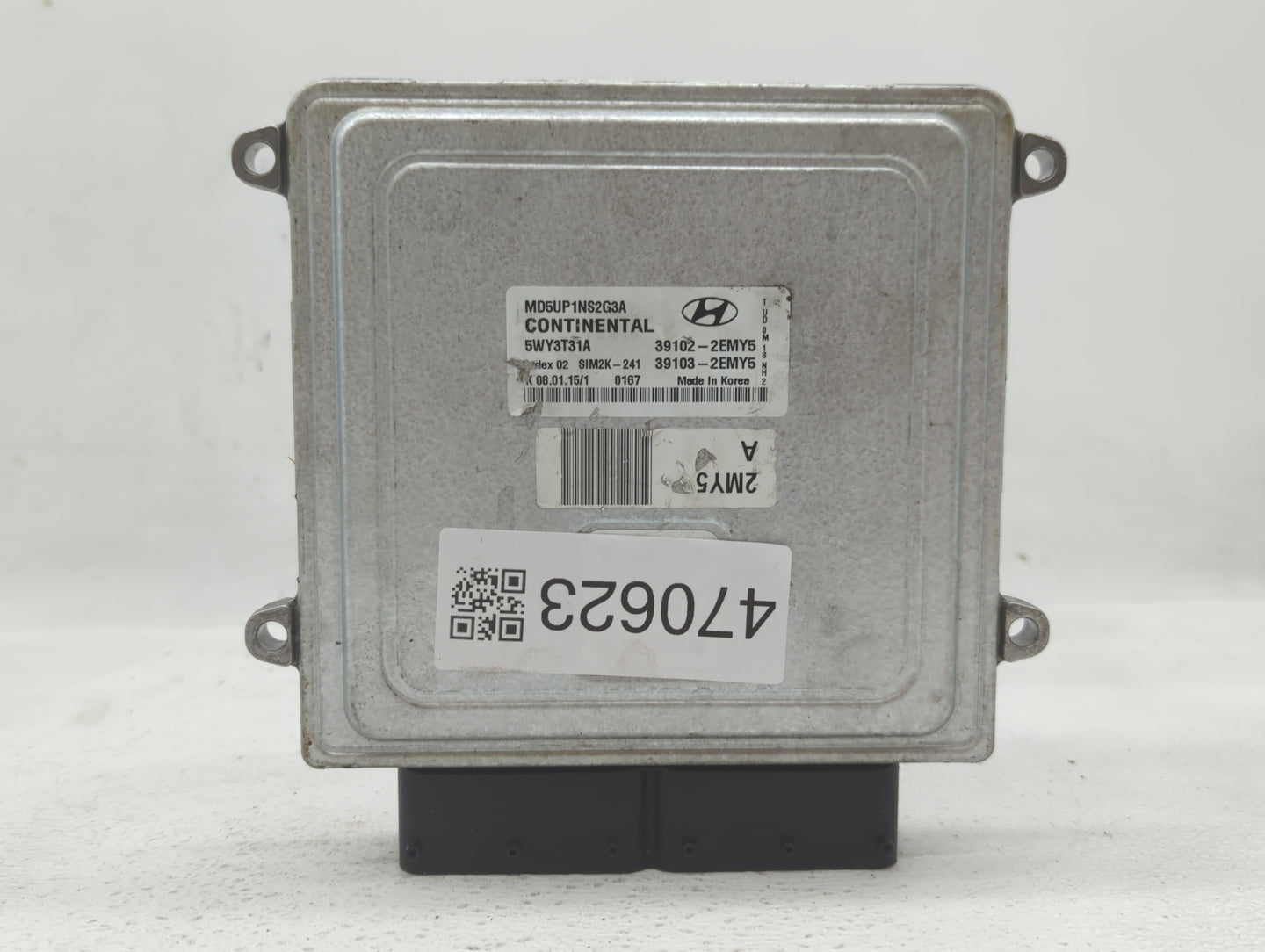 2015 Hyundai Elantra PCM Engine Control Computer ECU ECM PCU OEM P/N:39103-2EMY5 39102-2EMY5 Fits OEM Used Auto Parts - Oemu