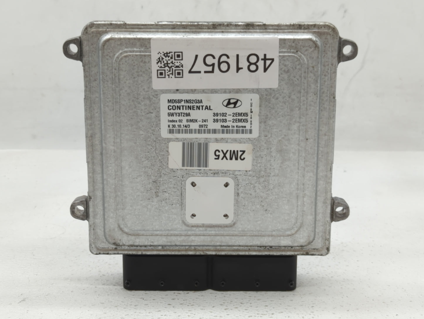 2015 Hyundai Elantra PCM Engine Control Computer ECU ECM PCU OEM P/N:39103-2EMX5 39102-2EMX5 Fits OEM Used Auto Parts - Oemu