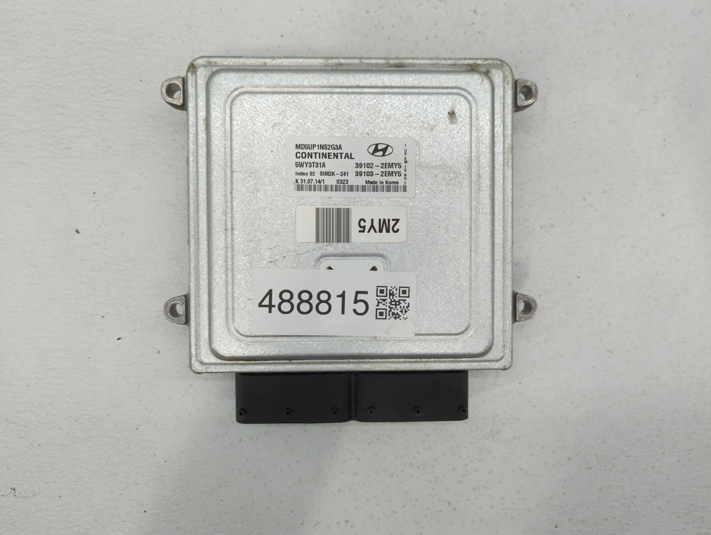 2015 Hyundai Elantra PCM Engine Control Computer ECU ECM PCU OEM P/N:39103-2EMY5 39102-2EMY5 Fits OEM Used Auto Parts - Oemu