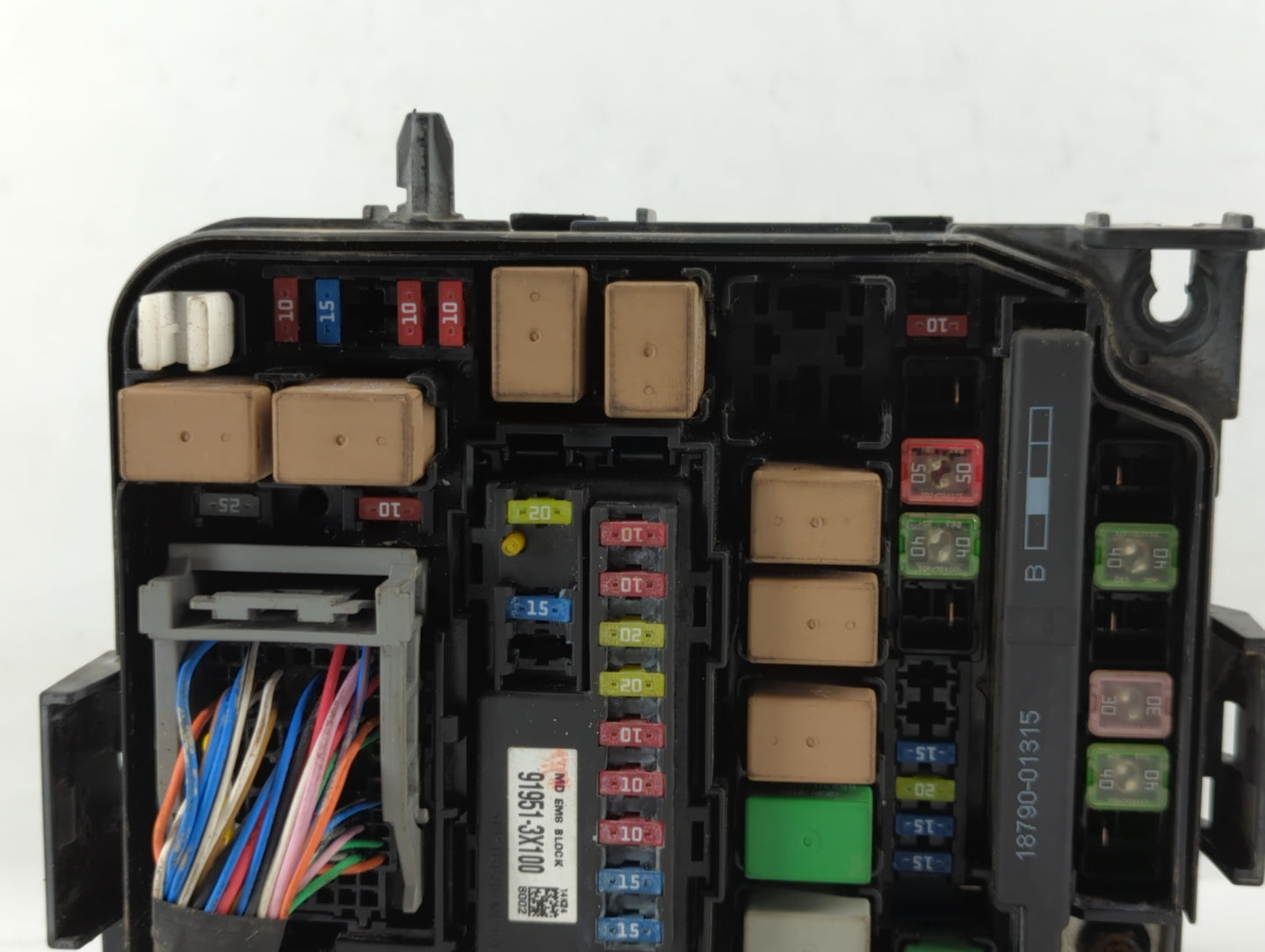 2014-2016 Hyundai Elantra Fusebox Fuse Box Panel Relay Module P/N:91950-3X510 Fits Fits 2014 2015 2016 OEM Used Auto Parts -