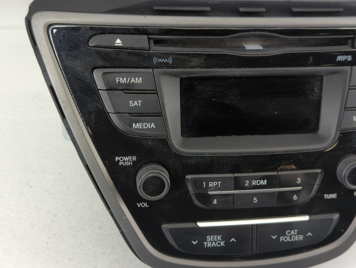 2014-2016 Hyundai Elantra Am Fm Cd Player Radio Receiver 526644 - Oemusedautoparts1.com