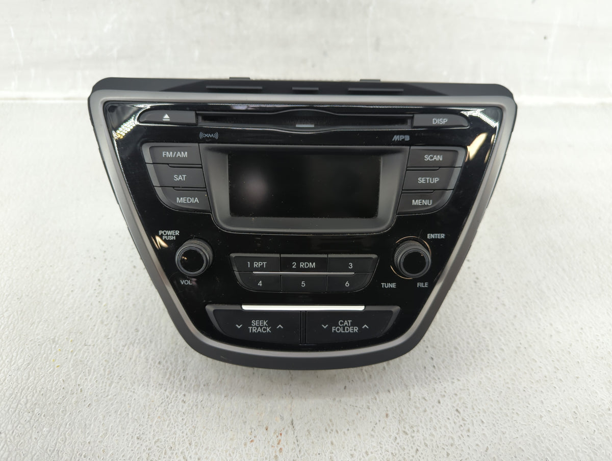 2014-2016 Hyundai Elantra Am Fm Cd Player Radio Receiver 540373 - Oemusedautoparts1.com
