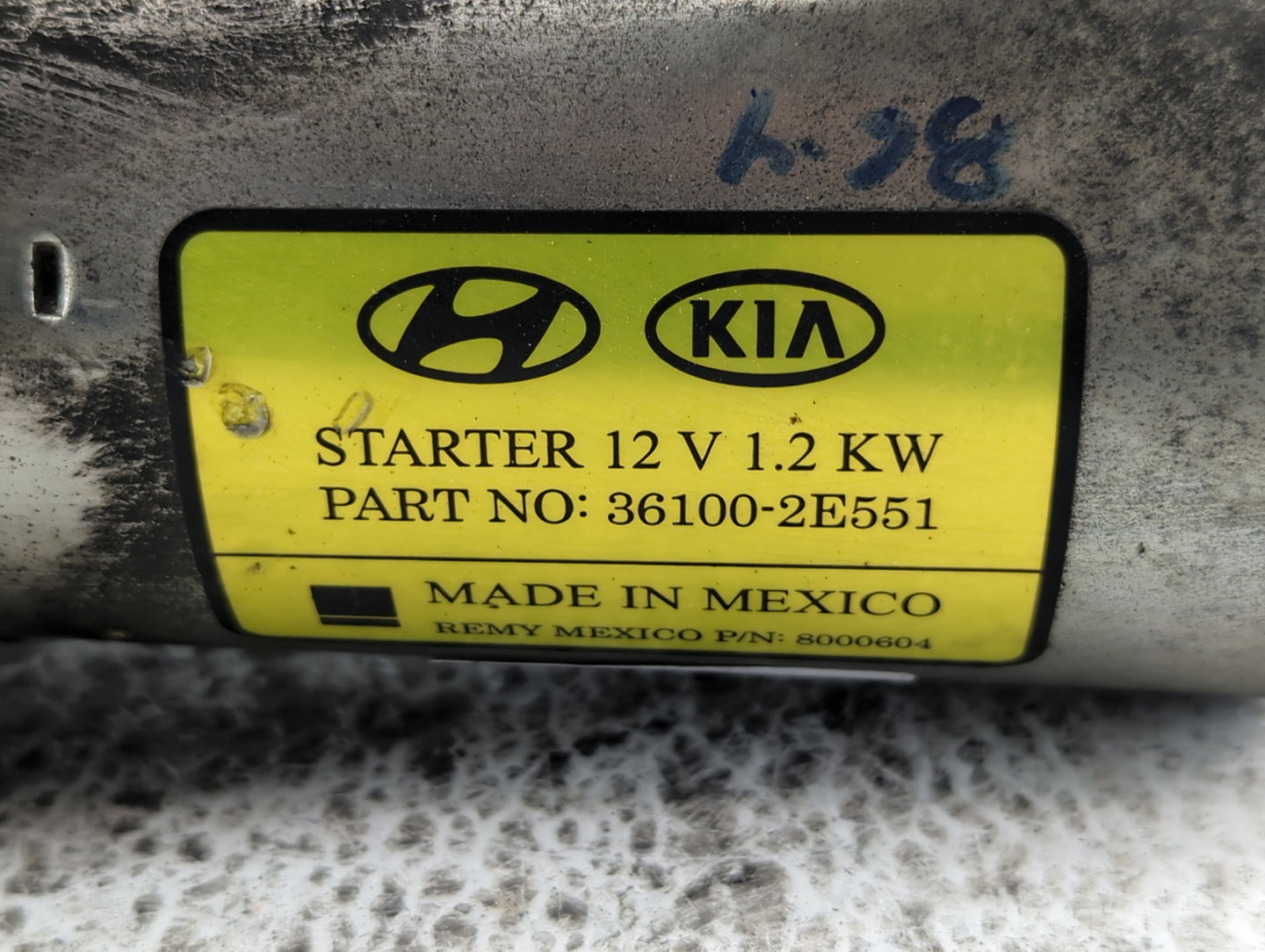 2014-2020 Hyundai Elantra Car Starter Motor Solenoid OEM P/N:36100-2E551 Fits Fits 2014 2015 2016 2017 2018 2019 2020 OEM Us