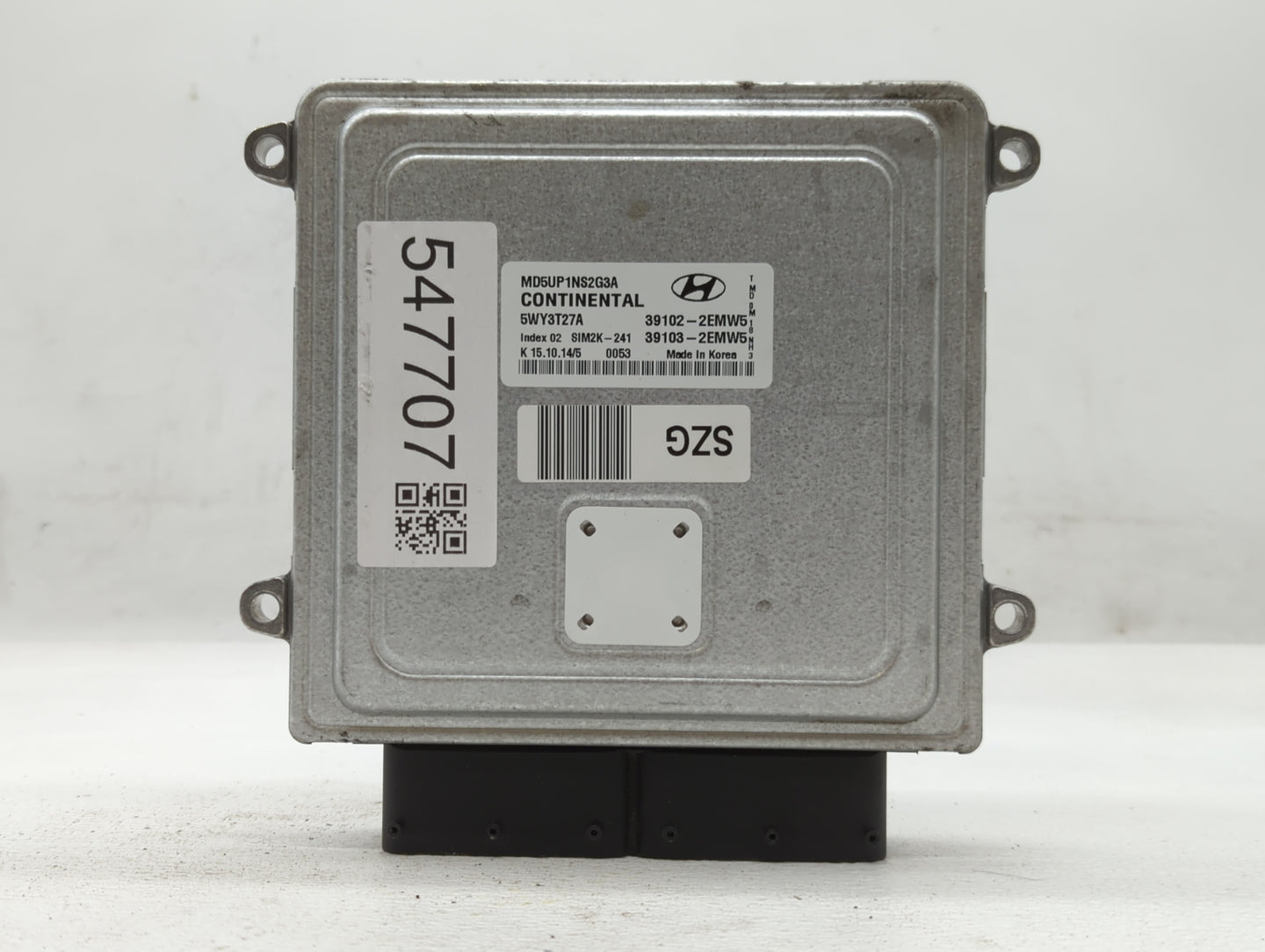2015 Hyundai Elantra PCM Engine Control Computer ECU ECM PCU OEM P/N:39103-2EMW5 39102-2EMW5 Fits OEM Used Auto Parts - Oemu